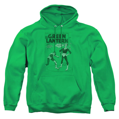 Green Lantern Perilous Traps Mens Hoodie Kelly Green Officially Licensed