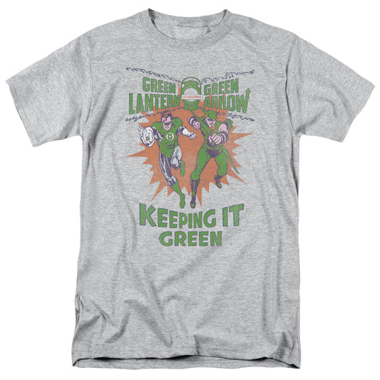 Green Lantern Keeping It Green Mens T Shirt Athletic Heather Officially Licensed