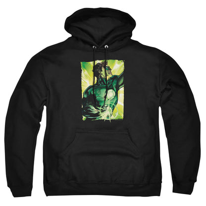 Green Lantern Up Up Mens Hoodie Black Officially Licensed