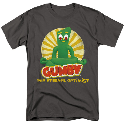 Gumby Optimist Mens T Shirt Charcoal Officially Licensed