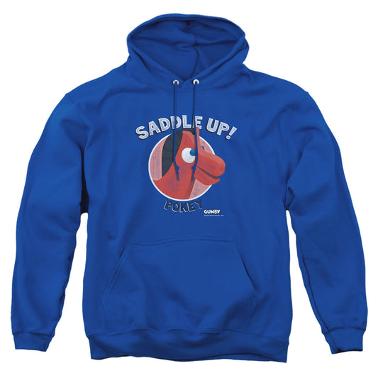 Gumby Saddle Up Mens Hoodie Royal Officially Licensed