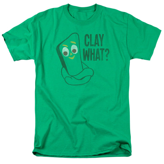 Gumby Clay What Mens T Shirt Kelly Green Officially Licensed