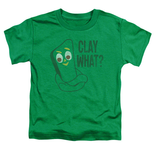 Gumby Clay What Toddler Kids Youth T Shirt Kelly Green