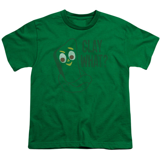 Gumby Clay What Kids Youth T Shirt Kelly Green