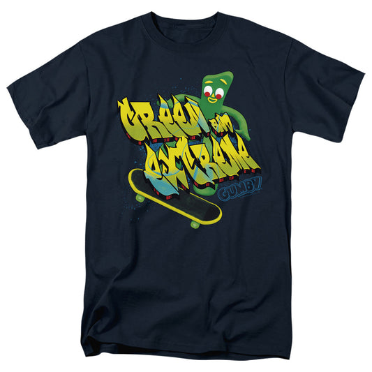 Gumby Green And Extreme Mens T Shirt Navy Officially Licensed