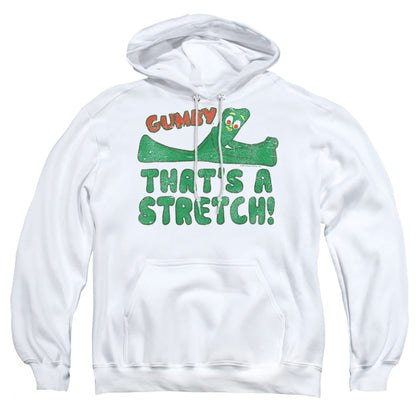 Gumby That’S A Stretch Mens Hoodie White