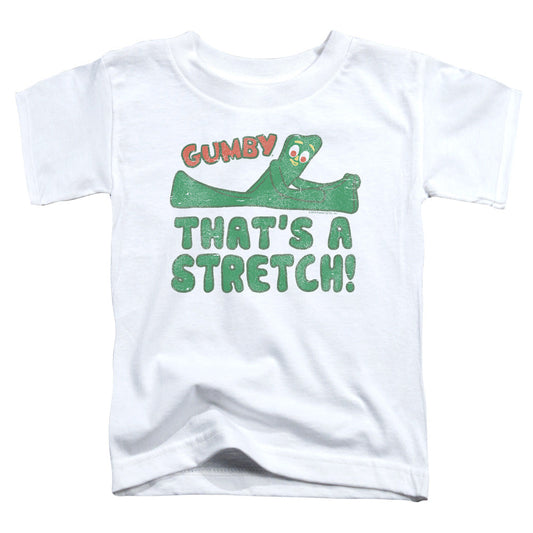Gumby That's a Stretch Toddler Kids Youth T Shirt White