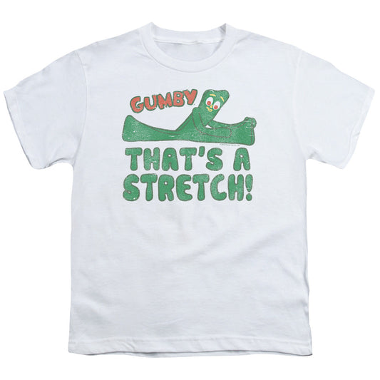 Gumby That's a Stretch Kids Youth T Shirt White