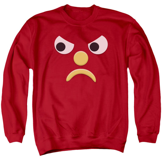 Gumby Blockhead G Mens Crewneck Sweatshirt Red
