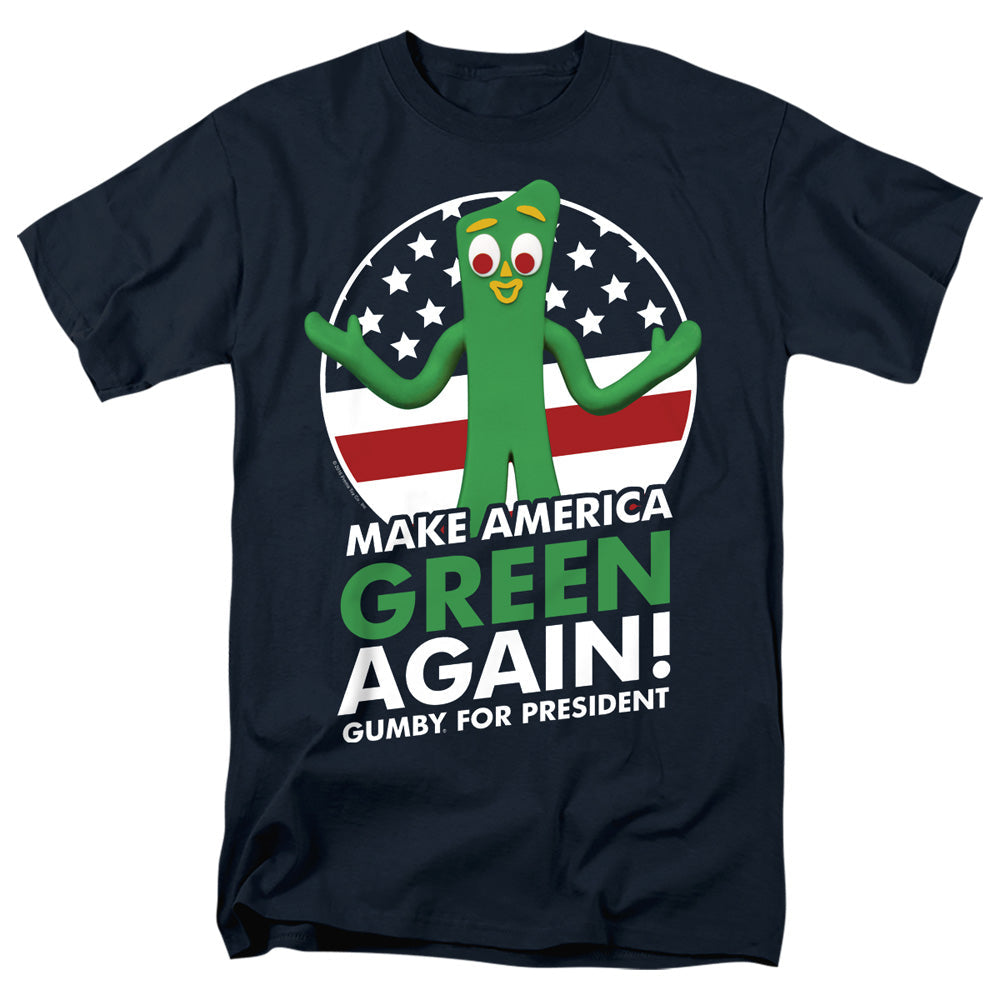 Gumby For President Mens T Shirt Navy Officially Licensed