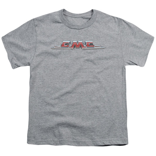 Gmc Chrome Logo Kids Youth T Shirt Athletic Heather