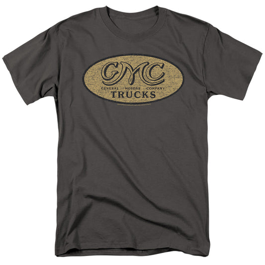 General Motors Company Vintage Oval Logo Mens T Shirt Charcoal Officially Licensed