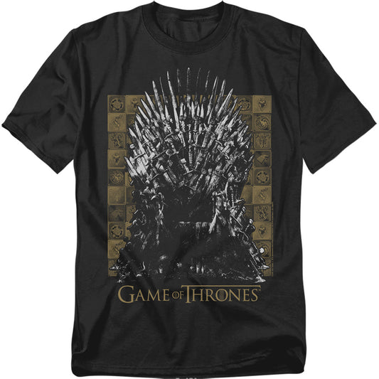 Game Of Thrones Iron Throne Mens T Shirt Black Officially Licensed