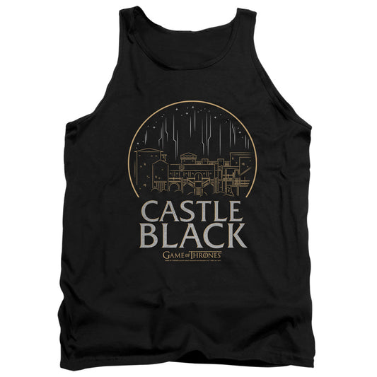 Game Of Thrones Castle Black Mens Tank Top Shirt Black Officially Licensed