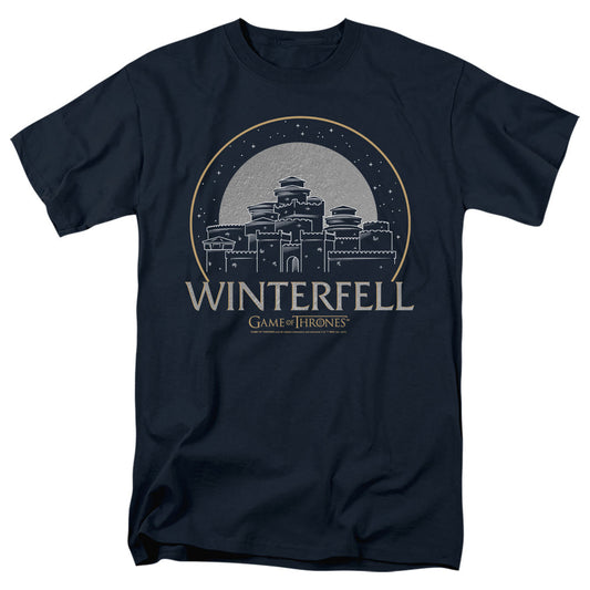 Game Of Thrones Winterfell Mens T Shirt Navy Officially Licensed