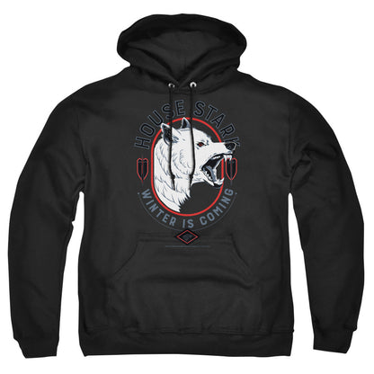 Game Of Thrones House Stark Winter Is Coming Mens Hoodie Black Officially Licensed