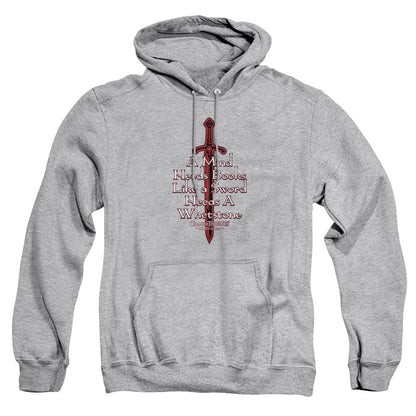 Game Of Thrones The Mind Needs Books Mens Hoodie Athletic Heather Officially Licensed