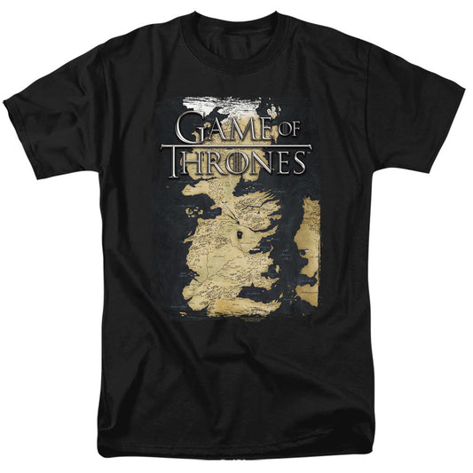 Game Of Thrones Series Map Mens T Shirt Black Officially Licensed