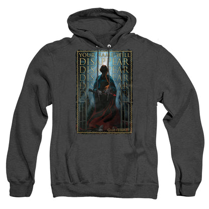 Game Of Thrones Your Name Will Disappear Mens Heather Hoodie Black Officially Licensed
