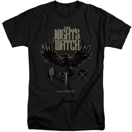 Game Of Thrones The Nights Watch Mens Tall T Shirt Black Officially Licensed