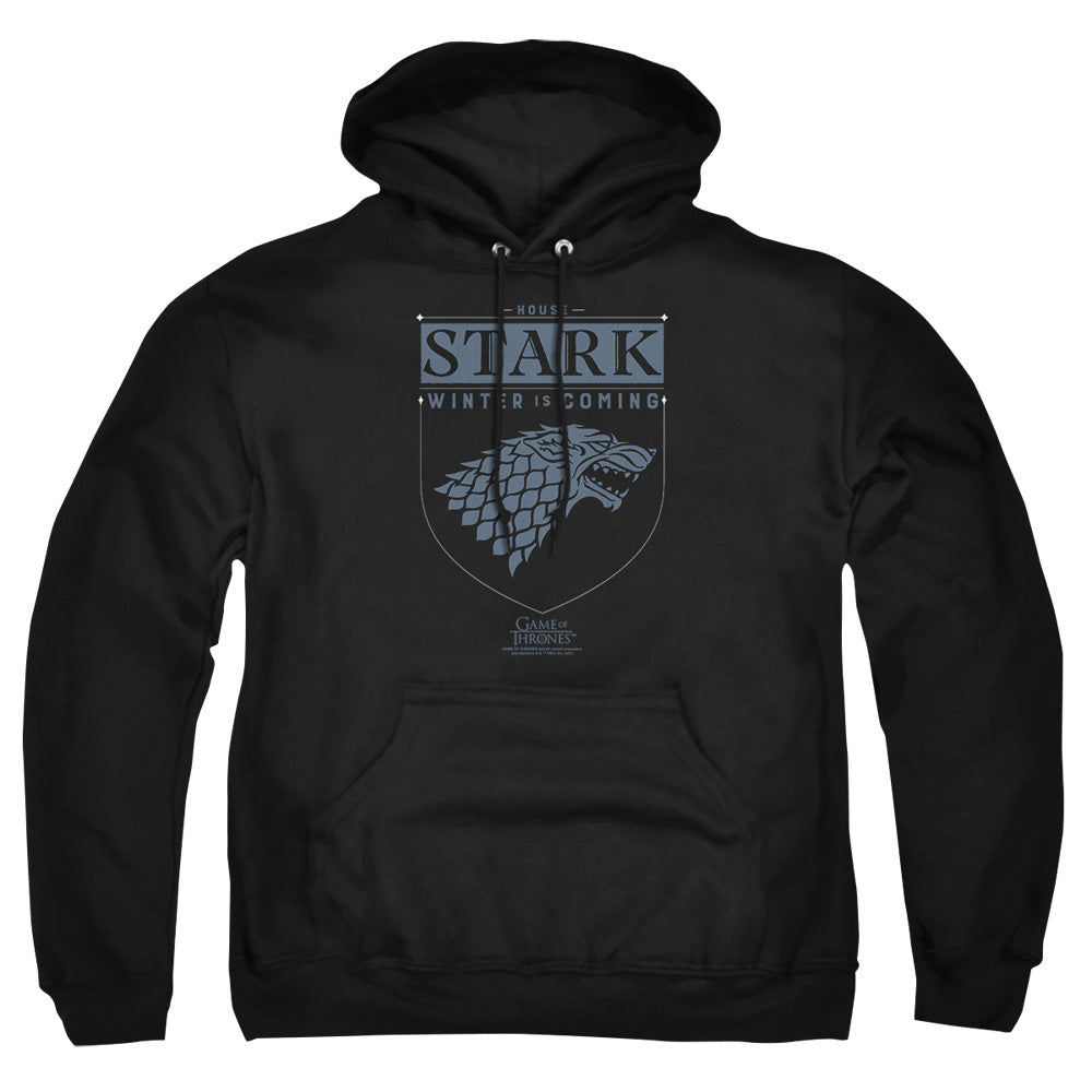Game Of Thrones House Stark Sigil Mens Hoodie Black Officially Licensed