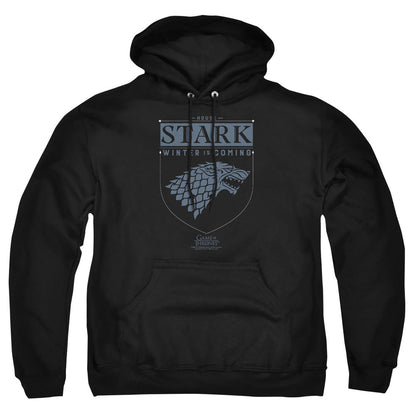 Game Of Thrones House Stark Sigil Mens Hoodie Black Officially Licensed