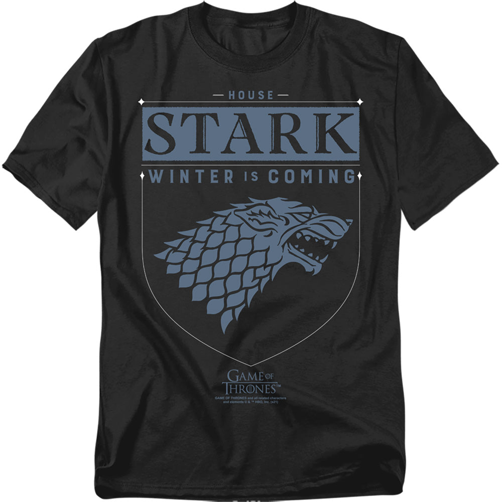Game Of Thrones House Stark Sigil Mens T Shirt Black Officially Licensed