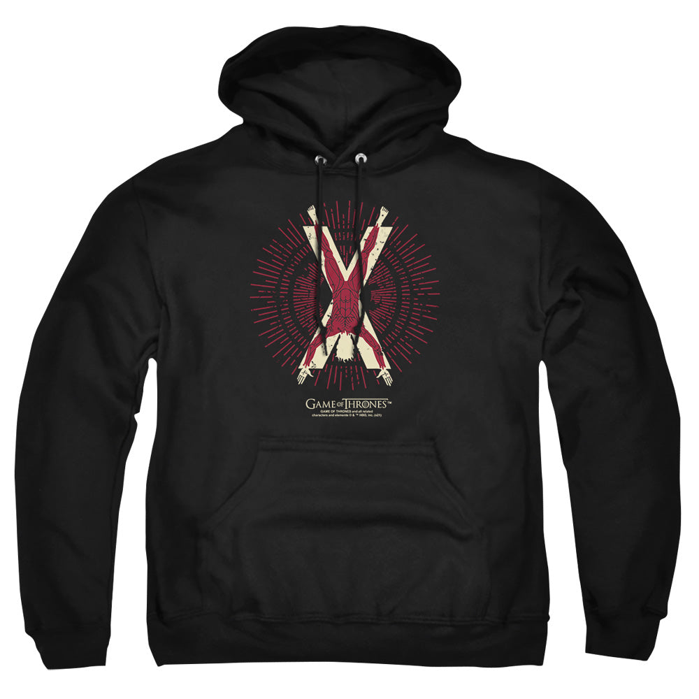 Game Of Thrones Bolton Burst Sigil Mens Hoodie Black Officially Licensed
