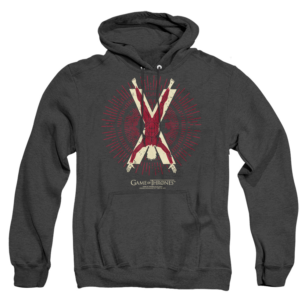 Game Of Thrones Bolton Burst Sigil Mens Heather Hoodie Black Officially Licensed