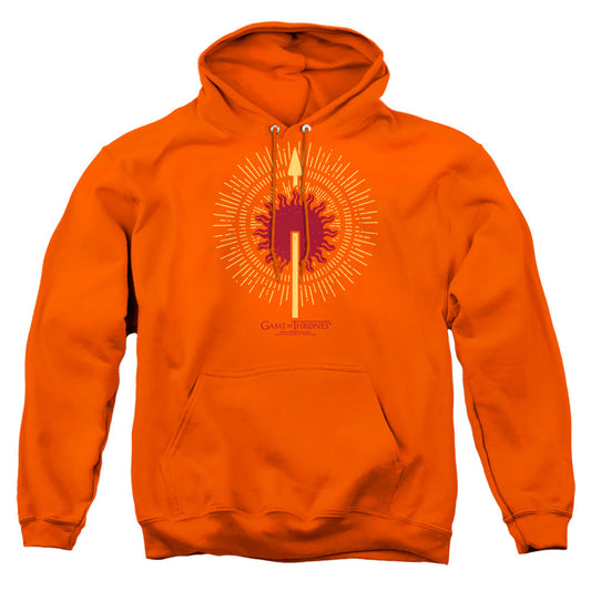 Game Of Thrones Martell Burst Sigil Mens Hoodie Orange Officially Licensed