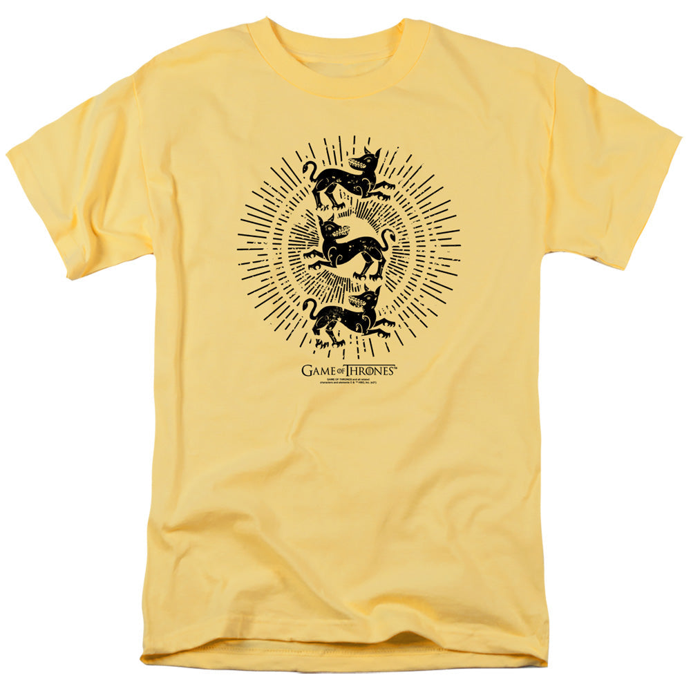 Game Of Thrones Clegane Burst Sigil Mens T Shirt Banana Officially Licensed