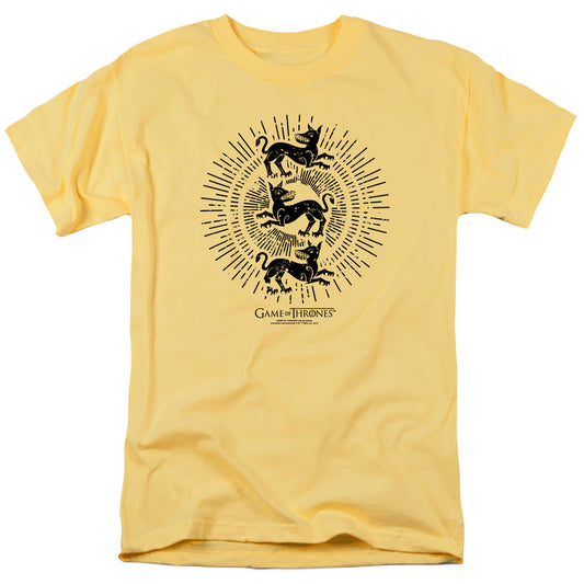 Game Of Thrones Clegane Burst Sigil Mens T Shirt Banana Officially Licensed