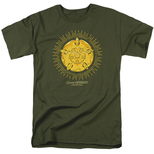 Game Of Thrones Tyrell Burst Logo Mens T Shirt Military Green Officially Licensed