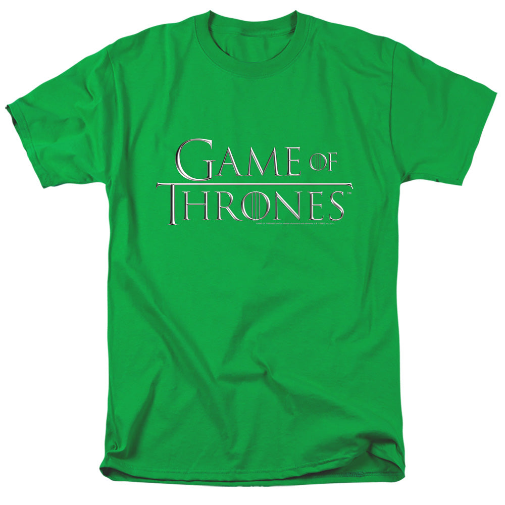 Game Of Thrones Chrome Logo Mens T Shirt Black Officially Licensed
