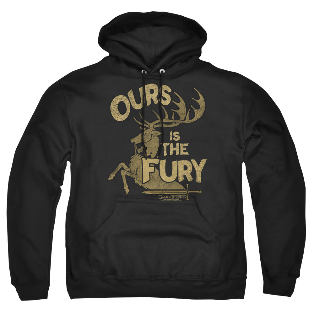 Game Of Thrones Fury Mens Hoodie Black Officially Licensed