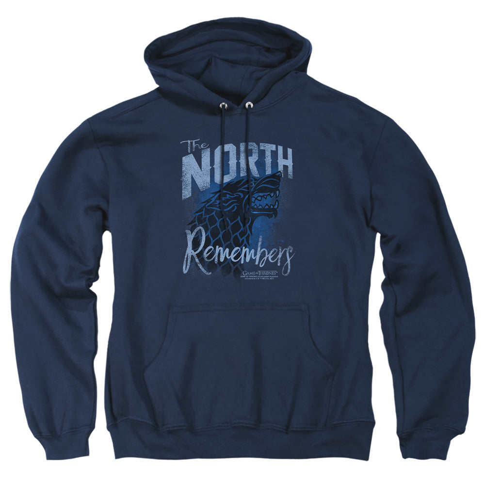 Game Of Thrones The North Remembers Mens Hoodie Navy Officially Licensed