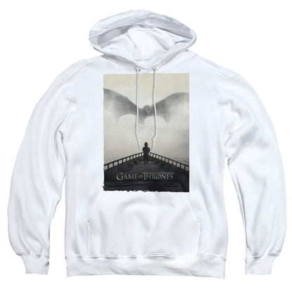 Game Of Thrones Dragon 3 Mens Hoodie White Officially Licensed