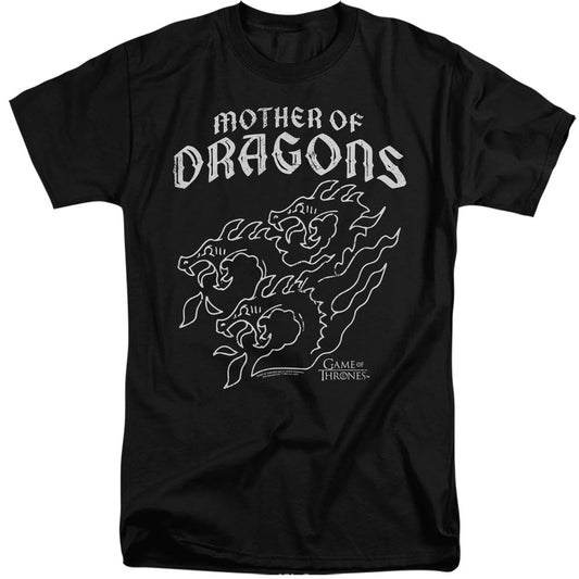 Game Of Thrones Mother Of Dragons Mens Tall T Shirt Black Officially Licensed