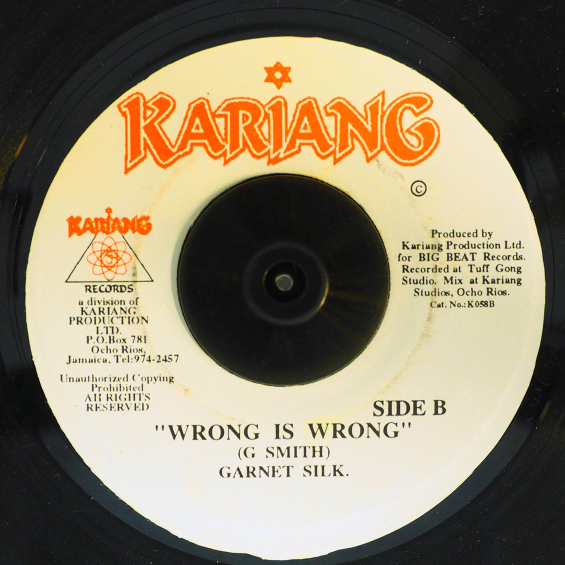 Garnet Silk - Wrong Is Wrong [1995 New Vinyl Record 7" Single]