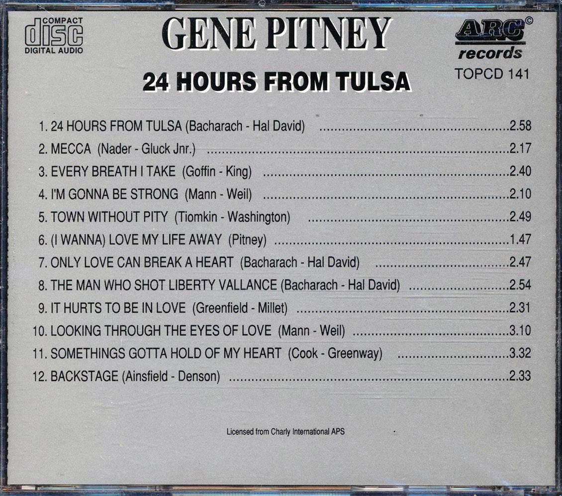 Gene Pitney - 24 Hours From Tulsa [Compilation] [New CD]