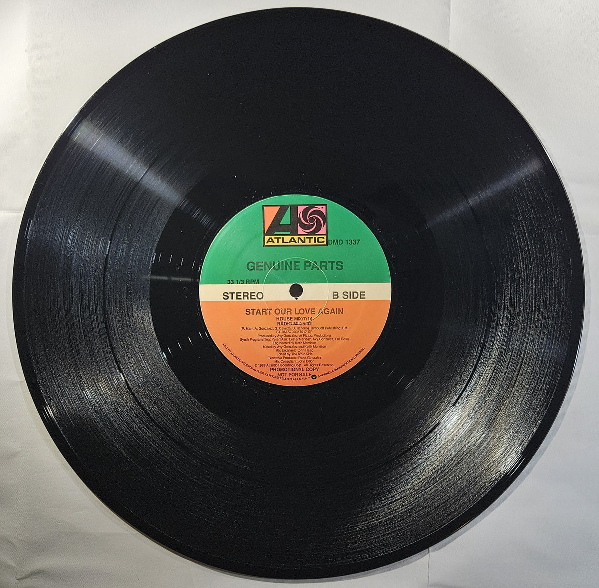 Genuine Parts - Start Our Love Again [1989 Used Vinyl Record 12" Single]