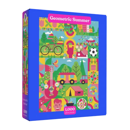 Geometric Summer 1000 Piece Jigsaw Puzzle Puzzledly