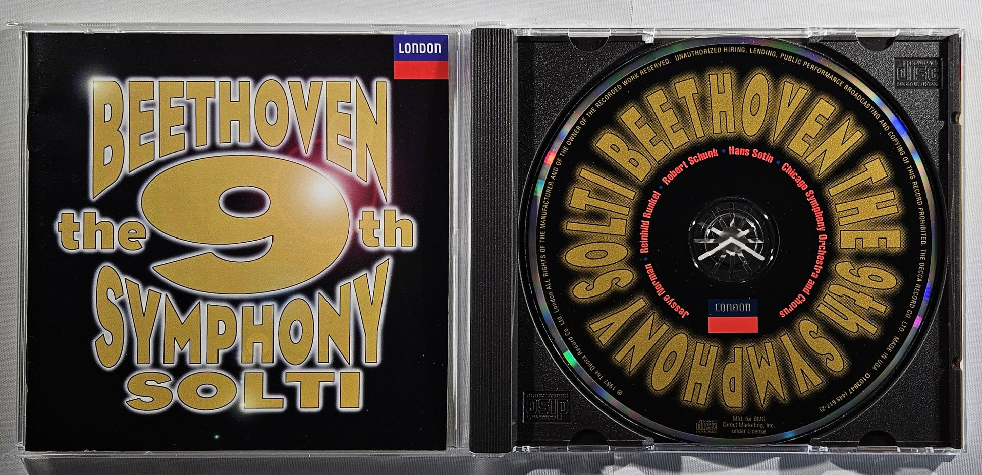 Georg Solti - Beethoven: Symphony No. 9 in D Minor, Op. 125 'Choral' [1995 Club Edition] [Used CD]