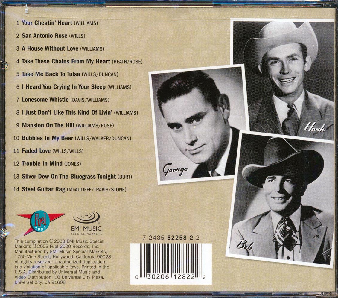 George Jones - Hank, Bob & Me: The Songs of Hank Williams, Sr. & Bob Wills [2003 Compilation] [New CD]