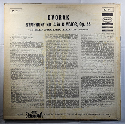 Goerge Szell - Dvorak: Symphony No. 4 in G Major, Op.88 [Used Vinyl Record LP]