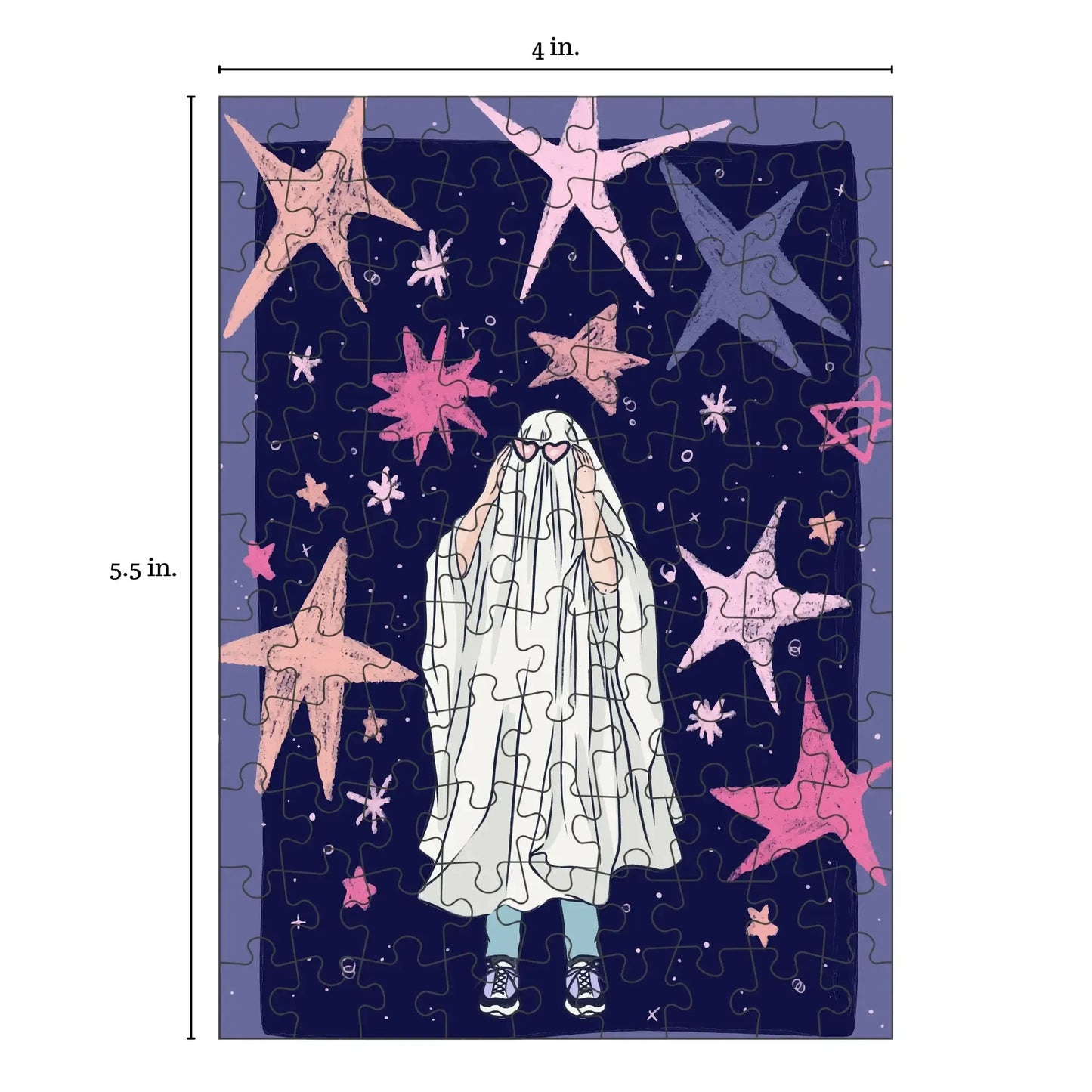 Ghost 99 Piece Mini Jigsaw Puzzle Puzzledly