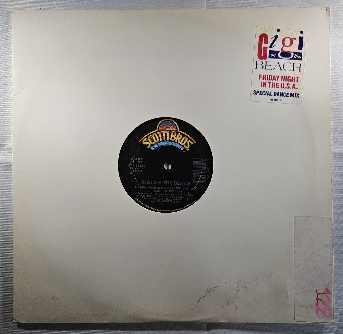 Gigi on the Beach - Friday Night in the U.S.A. [1989 Promo] [Used Vinyl Record 12" Single]