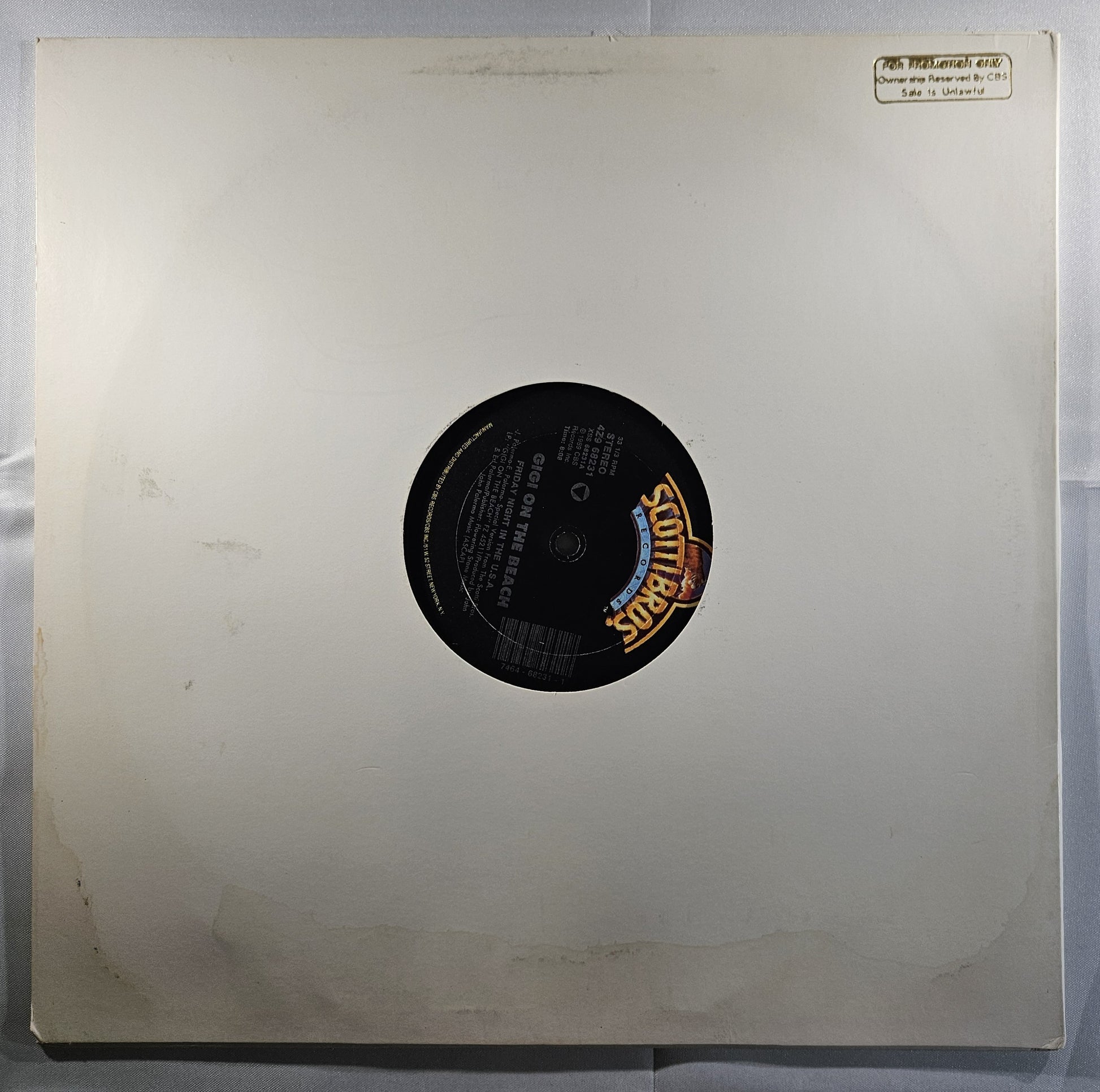 Gigi on the Beach - Friday Night in the U.S.A. [1989 Promo] [Used Vinyl Record 12" Single]