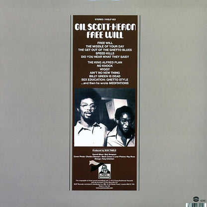 Gil Scott-Heron - Free Will [2014 Reissue 180G] [New Vinyl Record LP]