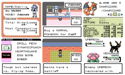 Pokemon God of Arena GBC Video Game Cartridge Gameboy Color ROM Hack